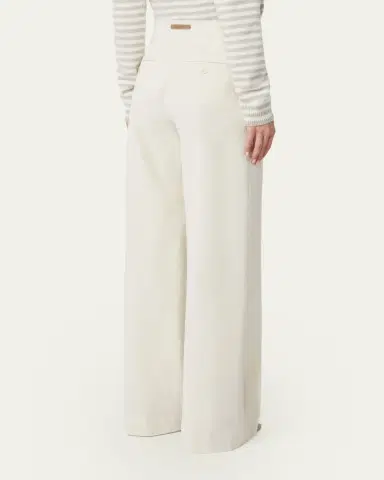 Max Mara Dentice Wide-Leg Stretch Cotton Twill Pants | Thumbnail 8 Max Mara Dentice Wide-Leg Stretch Cotton Twill Pants | Thumbnail 8