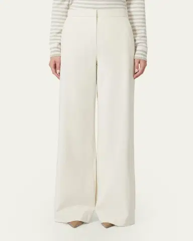 Max Mara Dentice Wide-Leg Stretch Cotton Twill Pants | Thumbnail 9 Max Mara Dentice Wide-Leg Stretch Cotton Twill Pants | Thumbnail 9