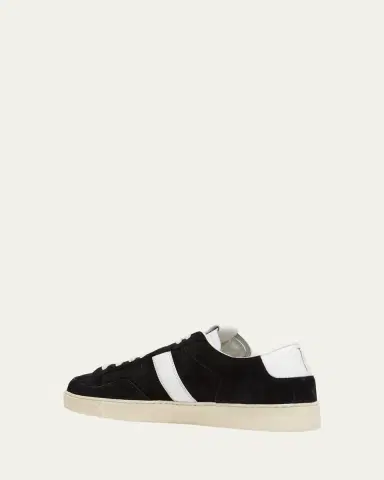 Tom Ford Men's Blake Suede Low-Top Sneakers | Thumbnail 4 Tom Ford Men's Blake Suede Low-Top Sneakers | Thumbnail 4