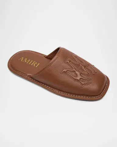 Amiri Men 's Leather MA Slippers | Thumbnail 5 Amiri Men 's Leather MA Slippers | Thumbnail 5