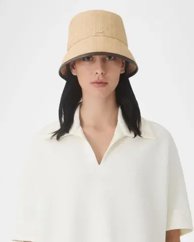 Eugenia Kim Yuki Packable Raffia Bucket Hat | Thumbnail 4 Eugenia Kim Yuki Packable Raffia Bucket Hat | Thumbnail 4