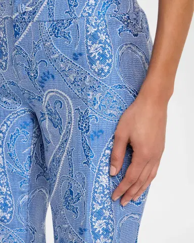 Etro Paisley Jacquard Kickflare Ankle Pants | Thumbnail 5 Etro Paisley Jacquard Kickflare Ankle Pants | Thumbnail 5