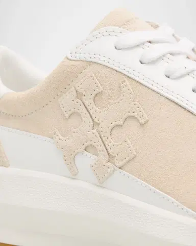 Tory Burch Tory Mixed Leather Trainers | Thumbnail 4 Tory Burch Tory Mixed Leather Trainers | Thumbnail 4