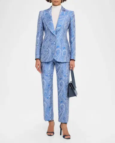 Etro Paisley Jacquard Single-Breasted Jacket | Thumbnail 2 Etro Paisley Jacquard Single-Breasted Jacket | Thumbnail 2