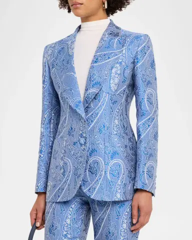 Etro Paisley Jacquard Single-Breasted Jacket | Thumbnail 4 Etro Paisley Jacquard Single-Breasted Jacket | Thumbnail 4