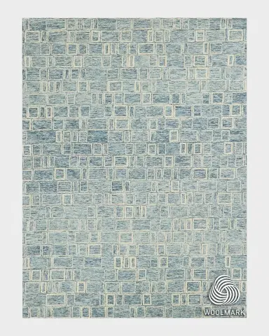 Exquisite Rugs Soho Hand-Tufted Blue & Ivory Rug | Thumbnail 2 Exquisite Rugs Soho Hand-Tufted Blue & Ivory Rug | Thumbnail 2