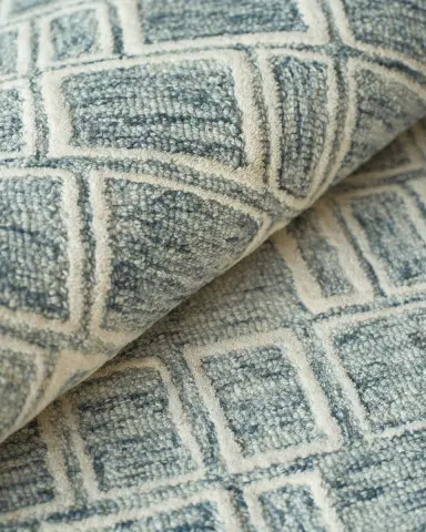 Exquisite Rugs Soho Hand-Tufted Blue & Ivory Rug | Thumbnail 5 Exquisite Rugs Soho Hand-Tufted Blue & Ivory Rug | Thumbnail 5