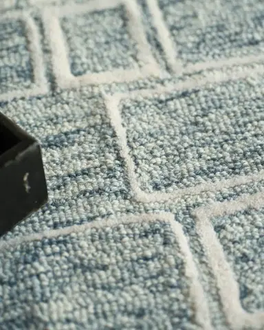 Exquisite Rugs Soho Hand-Tufted Blue & Ivory Rug | Thumbnail 3 Exquisite Rugs Soho Hand-Tufted Blue & Ivory Rug | Thumbnail 3