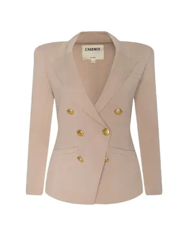 L'Agence Amelia Knit Double-Breasted Blazer | Thumbnail 1 L'Agence Amelia Knit Double-Breasted Blazer | Thumbnail 1