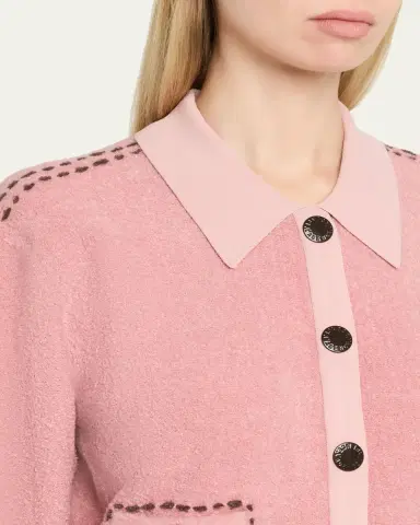 L'Agence Poetry Stitch Boucle Cardigan | Thumbnail 5 L'Agence Poetry Stitch Boucle Cardigan | Thumbnail 5
