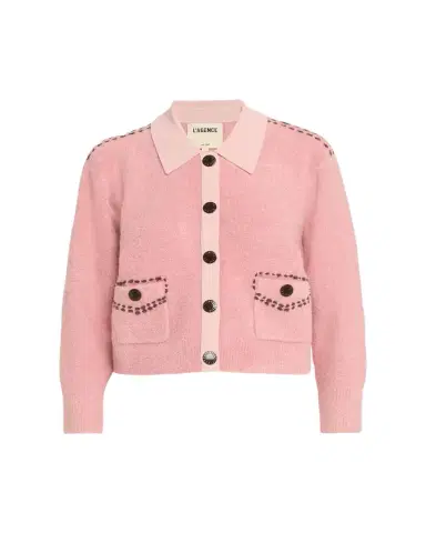 L'Agence Poetry Stitch Boucle Cardigan | Thumbnail 1 L'Agence Poetry Stitch Boucle Cardigan | Thumbnail 1