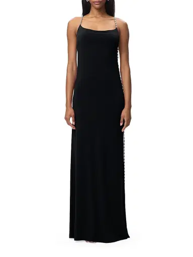 Hervé Léger Women's The Aviva Chain-Trim Jersey Gown | Thumbnail 3 Hervé Léger Women's The Aviva Chain-Trim Jersey Gown | Thumbnail 3