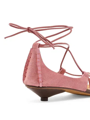 Ulla Johnson Women's Aves Bare Leather Sandals - Pink - Size 10 | Thumbnail 4 Ulla Johnson Women's Aves Bare Leather Sandals - Pink - Size 10 | Thumbnail 4