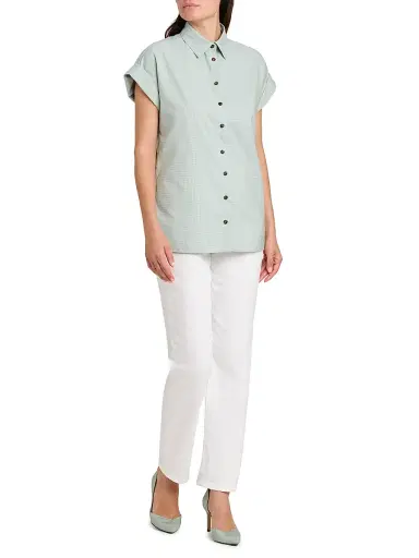 Kiton Women's Stretch Cotton Straight Mid-Rise Jeans - White - Size 12 | Thumbnail 2 Kiton Women's Stretch Cotton Straight Mid-Rise Jeans - White - Size 12 | Thumbnail 2