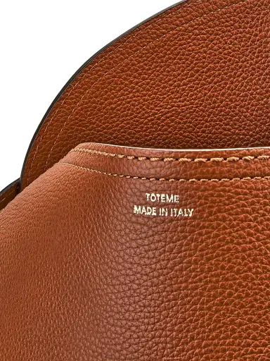 Toteme Women's T-Lock Grained-Leather Top Handle Bag - Sienna | Thumbnail 8 Toteme Women's T-Lock Grained-Leather Top Handle Bag - Sienna | Thumbnail 8