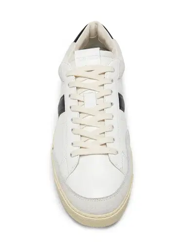 Tom Ford Men's Blake Suede Low-Top Sneakers - White Cream | Thumbnail 4 Tom Ford Men's Blake Suede Low-Top Sneakers - White Cream | Thumbnail 4