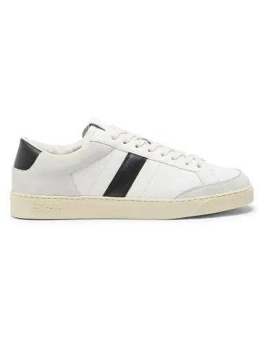Tom Ford Men's Blake Suede Low-Top Sneakers - White Cream | Thumbnail 1 Tom Ford Men's Blake Suede Low-Top Sneakers - White Cream | Thumbnail 1