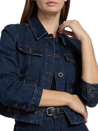 PAIGE Women's Lydia Utility Denim Jacket - Ballast | Thumbnail 6 PAIGE Women's Lydia Utility Denim Jacket - Ballast | Thumbnail 6