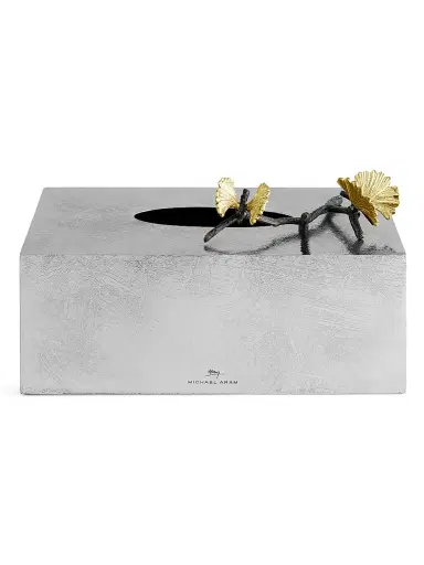Michael Aram Butterfly Ginkgo Rectangular Tissue Box Holder | Thumbnail 2 Michael Aram Butterfly Ginkgo Rectangular Tissue Box Holder | Thumbnail 2