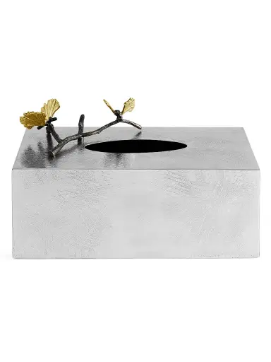 Michael Aram Butterfly Ginkgo Rectangular Tissue Box Holder | Thumbnail 1 Michael Aram Butterfly Ginkgo Rectangular Tissue Box Holder | Thumbnail 1