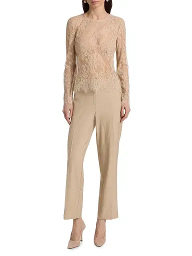 Kobi Halperin Women's Fallon Sheer Lace Blouse - Antique | Thumbnail 2 Kobi Halperin Women's Fallon Sheer Lace Blouse - Antique | Thumbnail 2