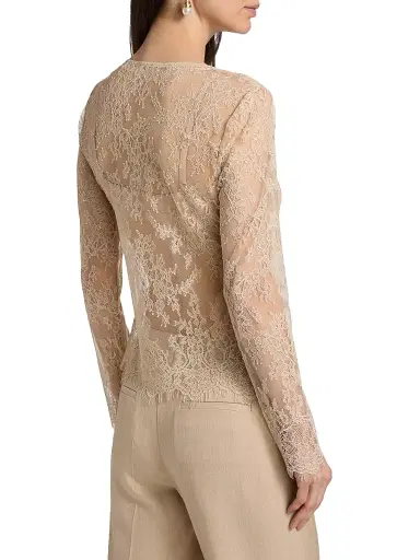 Kobi Halperin Women's Fallon Sheer Lace Blouse - Antique | Thumbnail 5 Kobi Halperin Women's Fallon Sheer Lace Blouse - Antique | Thumbnail 5