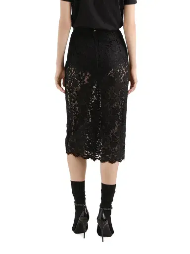 Dolce & Gabbana Women's Lace Midi-Skirt | Thumbnail 4 Dolce & Gabbana Women's Lace Midi-Skirt | Thumbnail 4
