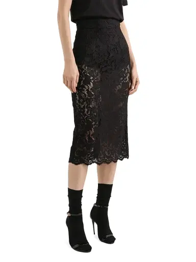 Dolce & Gabbana Women's Lace Midi-Skirt | Thumbnail 5 Dolce & Gabbana Women's Lace Midi-Skirt | Thumbnail 5