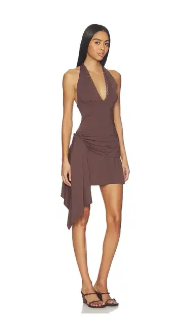 Runaway The Label Celyse V-neck Halter Mini Dress | Thumbnail 2 Runaway The Label Celyse V-neck Halter Mini Dress | Thumbnail 2