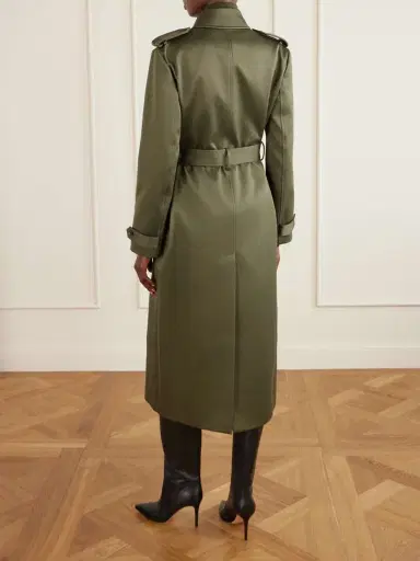 Veronica de Piante Amara Double-breasted Belted Cotton Trench Coat | Thumbnail 4 Veronica de Piante Amara Double-breasted Belted Cotton Trench Coat | Thumbnail 4