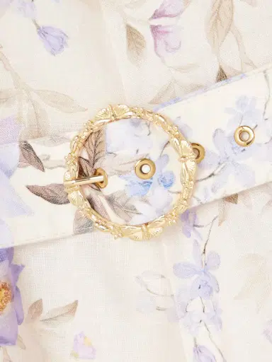 Zimmermann Luna Belted Floral-print Linen Mini Dress | Thumbnail 4 Zimmermann Luna Belted Floral-print Linen Mini Dress | Thumbnail 4
