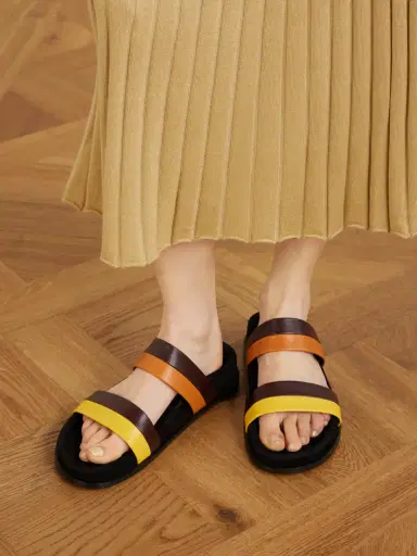 Gabriela Hearst Striker Color-block Leather Sandals | Thumbnail 2 Gabriela Hearst Striker Color-block Leather Sandals | Thumbnail 2
