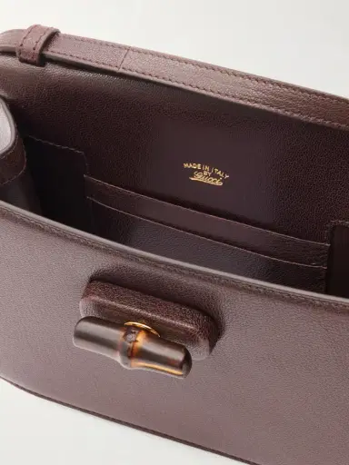 Gucci Bamboo Mini Textured-leather Shoulder Bag | Thumbnail 5 Gucci Bamboo Mini Textured-leather Shoulder Bag | Thumbnail 5