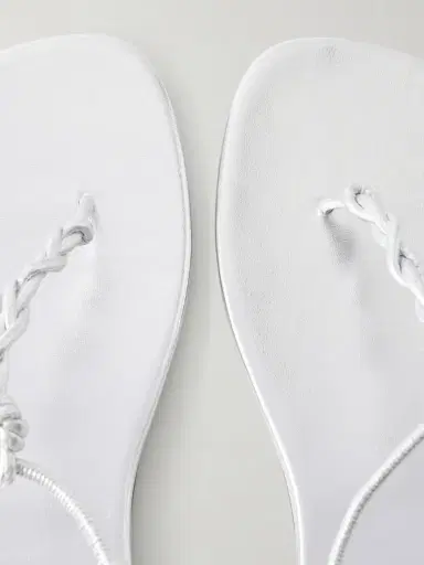 Jil Sander Braided Metallic Leather Sandals | Thumbnail 5 Jil Sander Braided Metallic Leather Sandals | Thumbnail 5