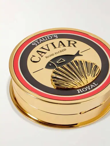 Staud Caviar Enamel Gold-tone Clutch | Thumbnail 4 Staud Caviar Enamel Gold-tone Clutch | Thumbnail 4