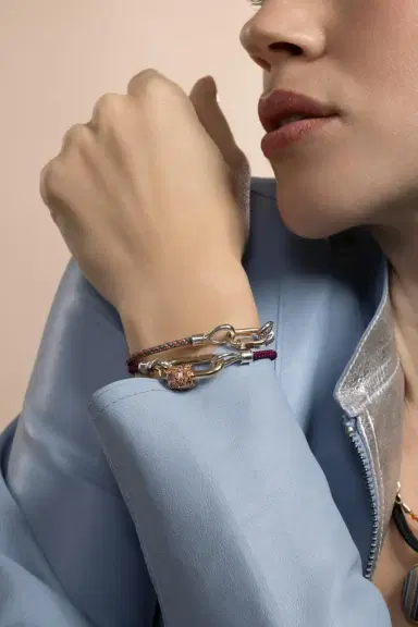 Marla Aaron Aubergine String Project Bracelet - Silver | Thumbnail 3 Marla Aaron Aubergine String Project Bracelet - Silver | Thumbnail 3
