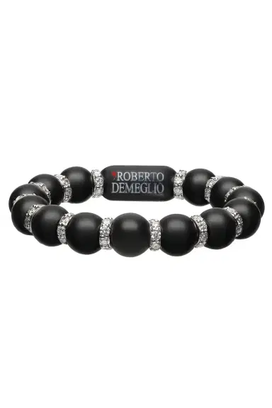 ROBERTO DEMEGLIO Diamond Fourteen Bead Matte Black Sfera Ring | Thumbnail 1 ROBERTO DEMEGLIO Diamond Fourteen Bead Matte Black Sfera Ring | Thumbnail 1
