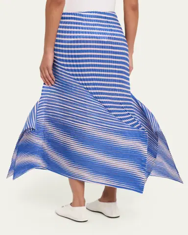 Issey Miyake Striped Sculpted Midi Skirt | Thumbnail 3 Issey Miyake Striped Sculpted Midi Skirt | Thumbnail 3