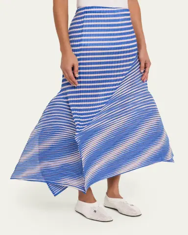 Issey Miyake Striped Sculpted Midi Skirt | Thumbnail 4 Issey Miyake Striped Sculpted Midi Skirt | Thumbnail 4