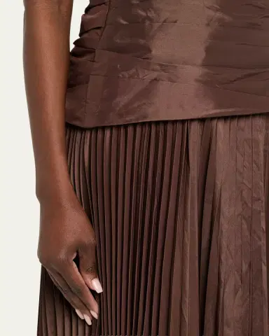 SIMKHAI Arie Strapless Pleated Maxi Dress | Thumbnail 5 SIMKHAI Arie Strapless Pleated Maxi Dress | Thumbnail 5