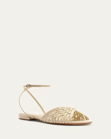 Alexandre Birman Lilian Leather Flat Sandals | Thumbnail 2 Alexandre Birman Lilian Leather Flat Sandals | Thumbnail 2