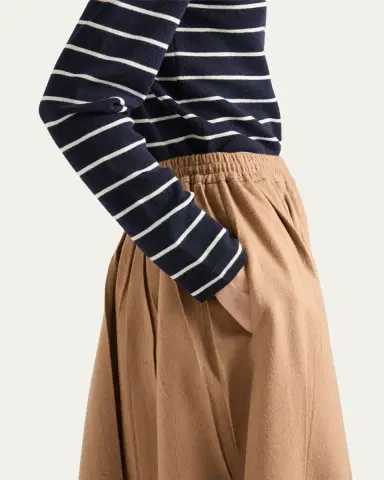 Prada Camel Wool Circle Midi Skirt | Thumbnail 5 Prada Camel Wool Circle Midi Skirt | Thumbnail 5
