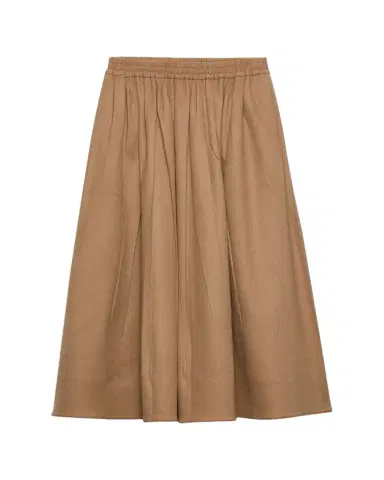 Prada Camel Wool Circle Midi Skirt | Thumbnail 1 Prada Camel Wool Circle Midi Skirt | Thumbnail 1