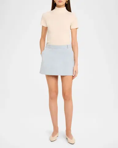 FRAME The Suede Mini Skirt | Thumbnail 6 FRAME The Suede Mini Skirt | Thumbnail 6