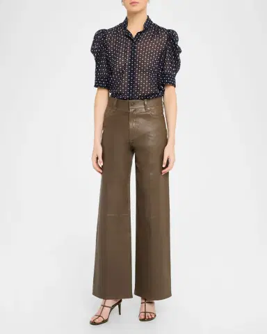 FRAME The Tie Print Gillian Blouse | Thumbnail 8 FRAME The Tie Print Gillian Blouse | Thumbnail 8