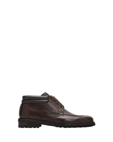 Bergdorf Goodman Men's Grained Leather Napa-Collar Ankle Boots | Thumbnail 1 Bergdorf Goodman Men's Grained Leather Napa-Collar Ankle Boots | Thumbnail 1
