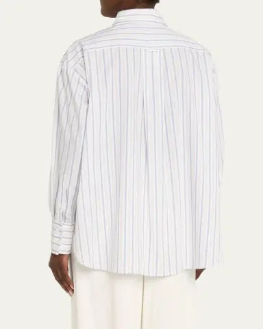 TWP Big Joe Shirt in Hairline Stripe | Thumbnail 3 TWP Big Joe Shirt in Hairline Stripe | Thumbnail 3