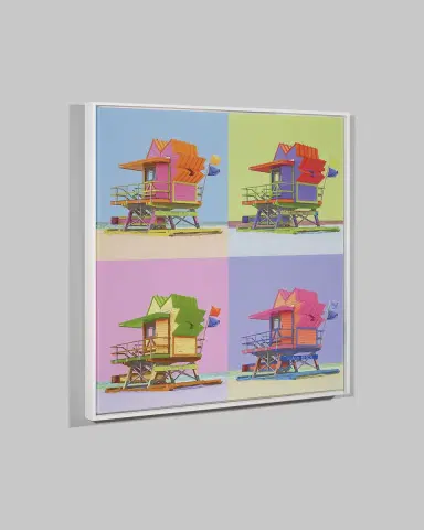 RFA Fine Art "Silkscreen Miami 2" Giclee Canvas Art By H. Scott | Thumbnail 2 RFA Fine Art "Silkscreen Miami 2" Giclee Canvas Art By H. Scott | Thumbnail 2