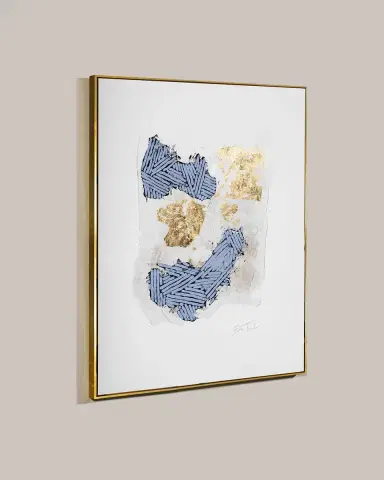 RFA Fine Art Blue & Gold Abstract Giclee | Thumbnail 2 RFA Fine Art Blue & Gold Abstract Giclee | Thumbnail 2