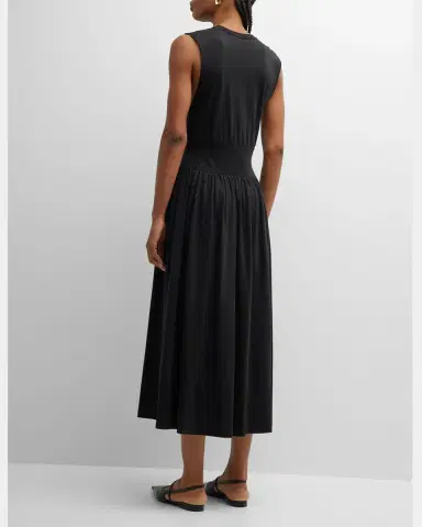 Toteme Sleeveless Cotton Tee Dress | Thumbnail 3 Toteme Sleeveless Cotton Tee Dress | Thumbnail 3